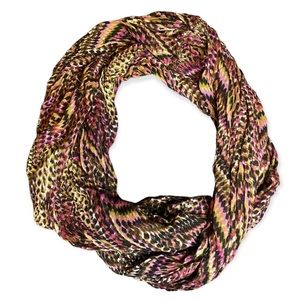 Colorful infinity scarf